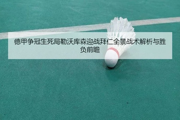 德甲争冠生死局勒沃库森迎战拜仁全景战术解析与胜负前瞻